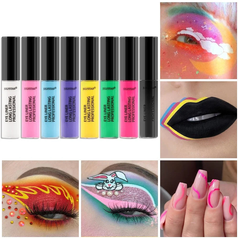 Wodoodporny eyeliner w płynie – 8 kolorów
