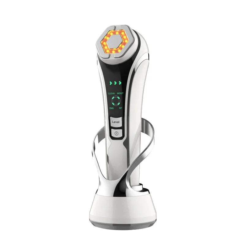 Masażer do twarzy HIFU, EMS, terapia LED