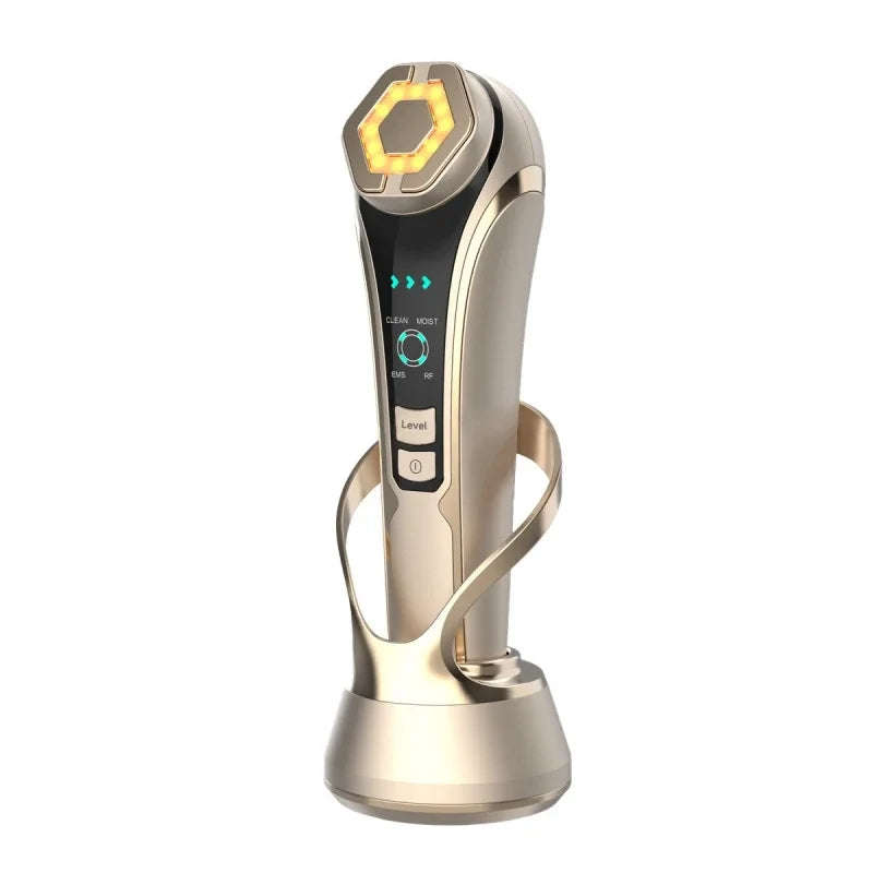 Masażer do twarzy HIFU, EMS, terapia LED