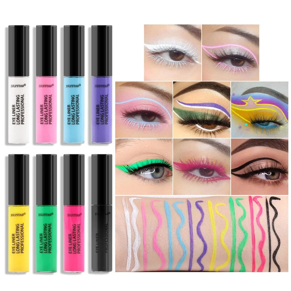 Wodoodporny eyeliner w płynie – 8 kolorów
