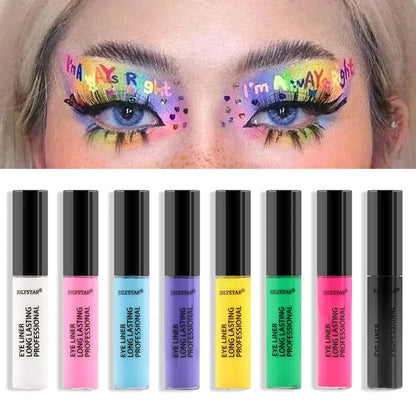 Wodoodporny eyeliner w płynie – 8 kolorów