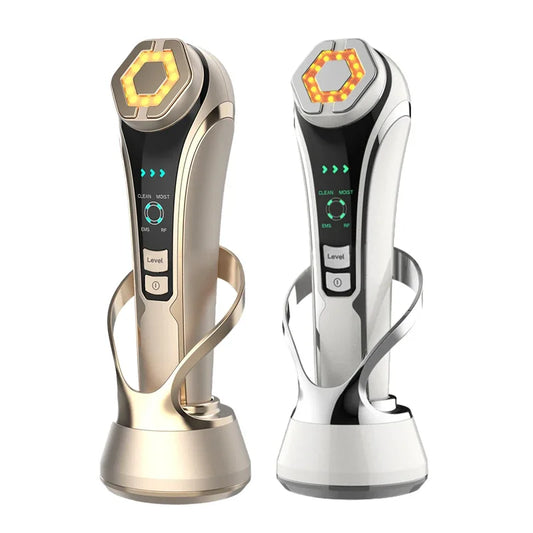 Masażer do twarzy HIFU, EMS, terapia LED