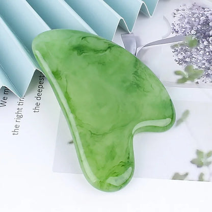 Kamień Gua Sha z żywicy do twarzy