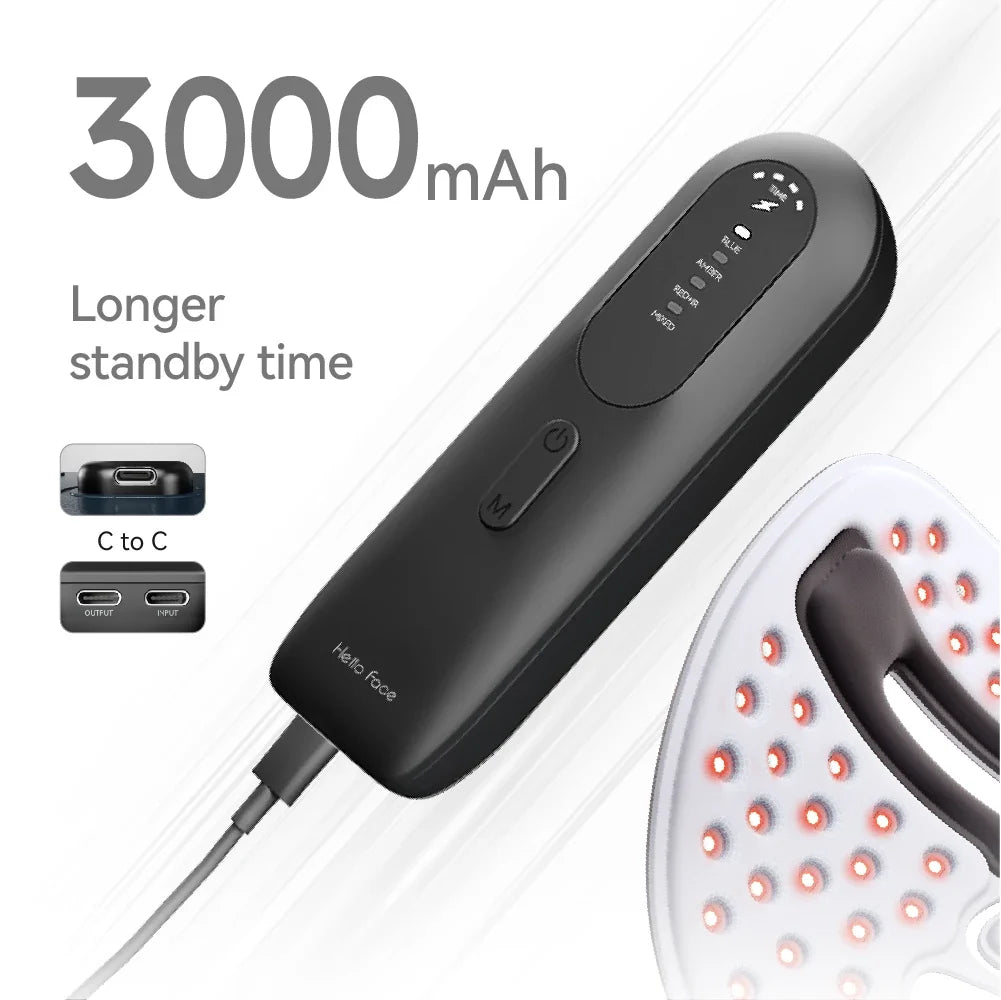 Maska LED do twarzy 4 w 1